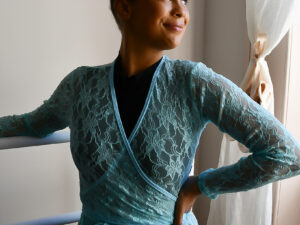 Wisteria Wrap Top