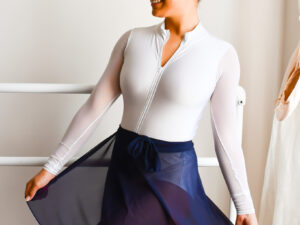 Mesh Midi Wrap Skirt